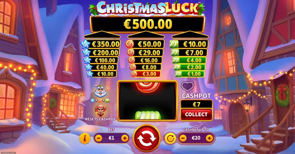 Chơi trò chơi slot Christmas Luck tại sòng bạc bằng tiền thật