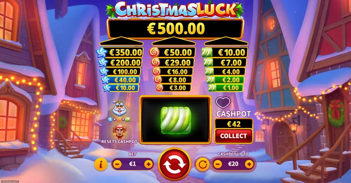Đăng ký tại sòng bạc trực tuyến để chơi trò chơi slot Christmas Luck